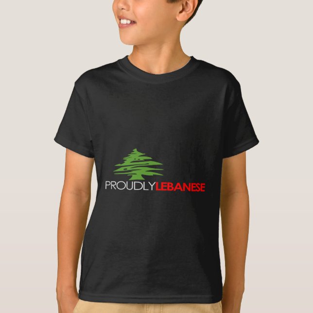 Proudly Lebanese, Lebanese And Proud - Lebanon T-Shirt (Front)