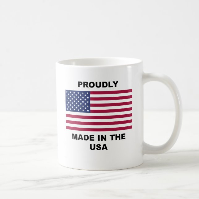 Proudly Made In The USA Coffee Mug (Right)