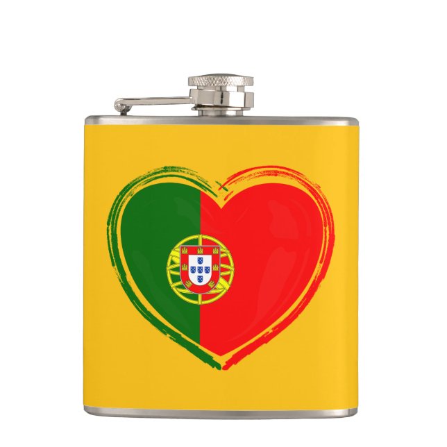 Proudly Portuguese Hip Flask (Front)