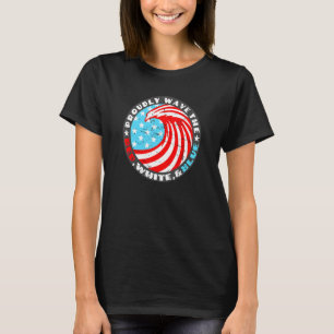 Proudly Wave The Red White Blue 4th Of July Beach T-Shirt