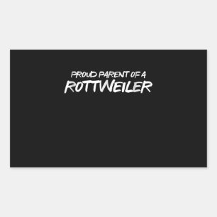 pround parent of a rottweiler rectangular sticker