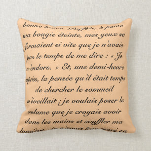 Proust words cushion