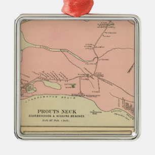 Prouts Neck Scarborough, Higgins beaches Metal Ornament