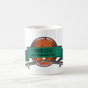 Prov. 27:17 Iron Sharpens Iron Grunge Version Coffee Mug