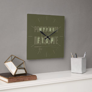 Prove them wrong Fishing motivation Square Wall Clock