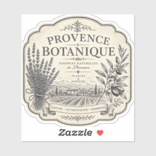 provence botanique vinyl sticker