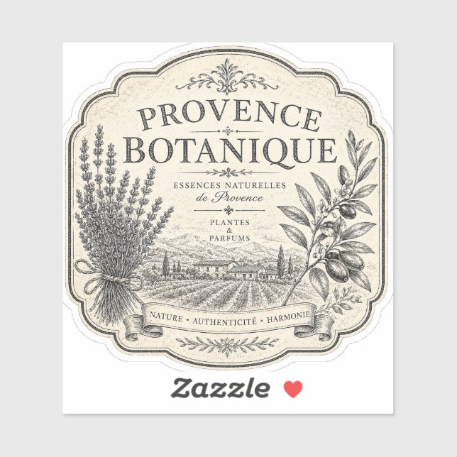provence botanique vinyl sticker (Sheet)