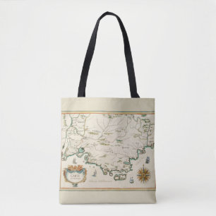 Provence Carte Tote Bag All-Over Print