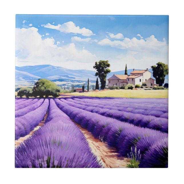 Provence Ceramic Tile (Front)
