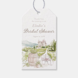Provence Elegant Chateau French Country Bridal Gift Tags