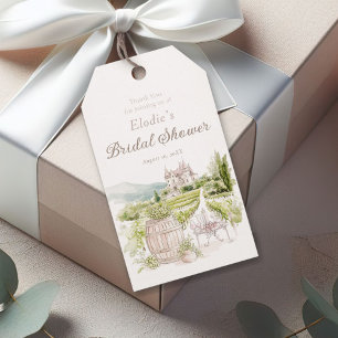 Provence Elegant Chateau French Country Bridal Gift Tags