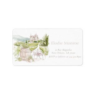 Provence Elegant Chateau French Country Bridal Label