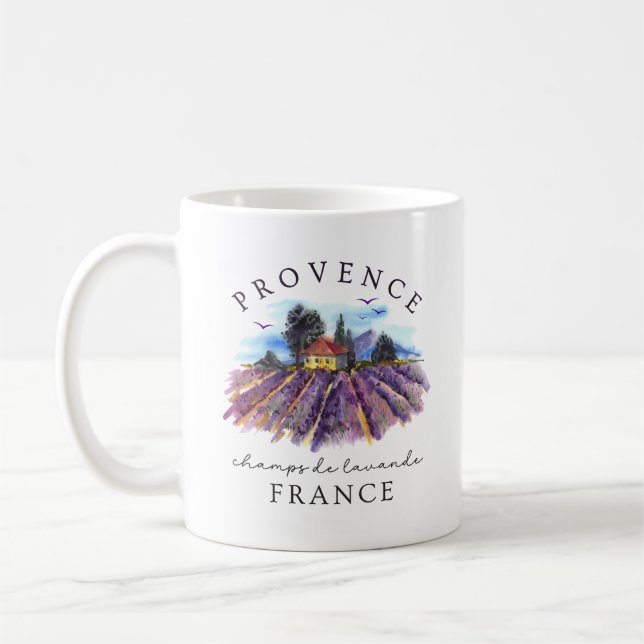 Provence France – Lavender Fields Coffee Mug (Left)