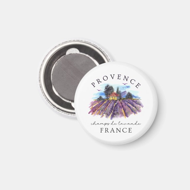 Provence France – Lavender Fields Magnet (Front/Back)