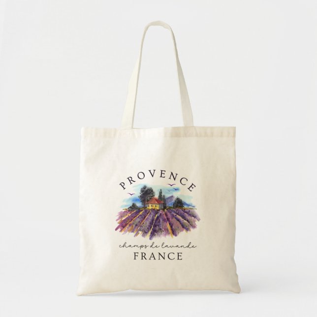 Provence France – Lavender Fields Tote Bag (Front)