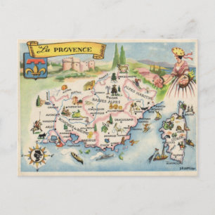Provence France Postcard