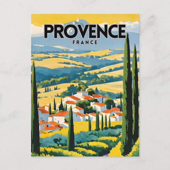 Provence France Travel Postcard (Front)