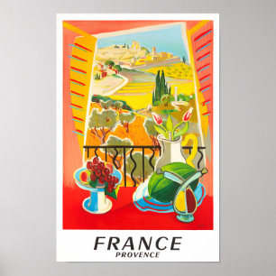 Provence France vintage travel Poster