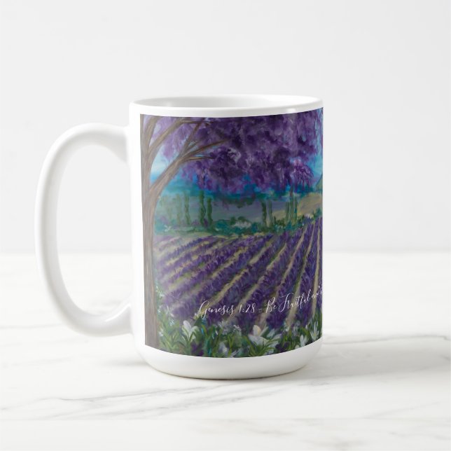 Provence - Genesis 1:28 Coffee Mug (Left)