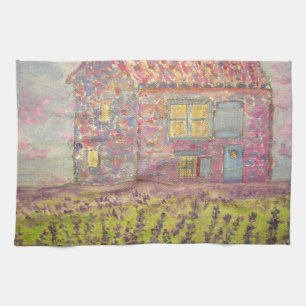 Provence House and Lavender Fields Tea Towel