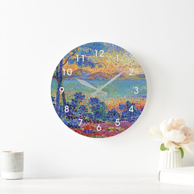 Provence Landscape by Henri-Edmond Cross Large Clock (Home)
