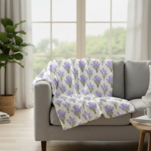 Provence Lavender Bunches  Fleece Blanket
