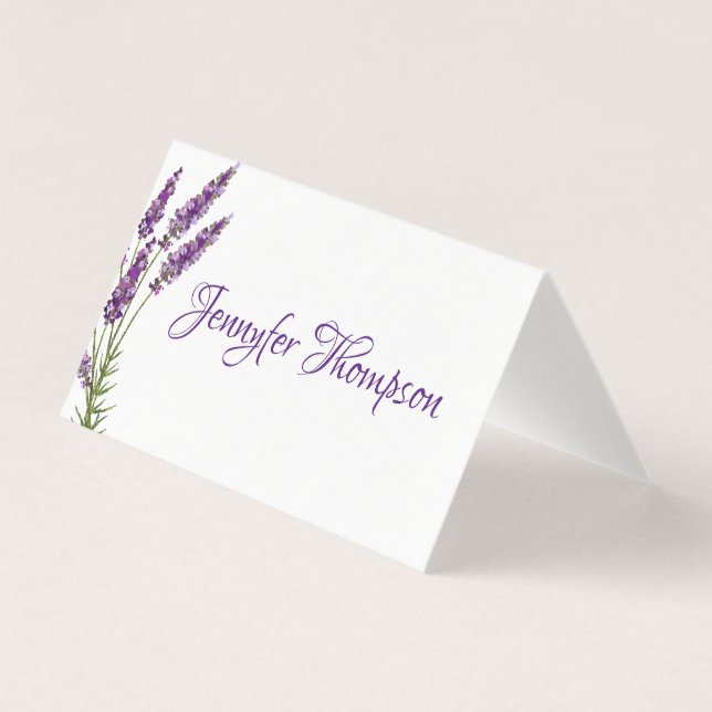 Provence violet lavander place card (Front)