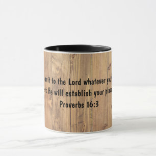 Proverb 16:3- Commit To The Lord Whatever You Do Mug