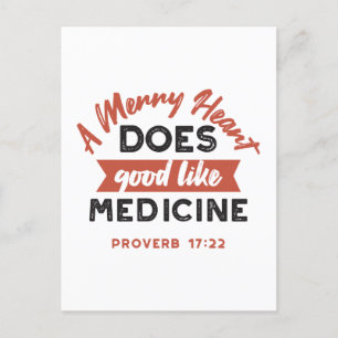 Proverb 17 Bible Verse Quote Postcard