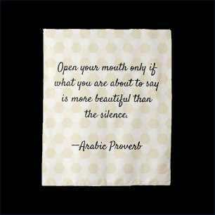 Proverb Wisdom Quote  Tapestry