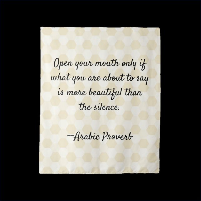 Proverb Wisdom Quote  Tapestry (Creator Uploaded)