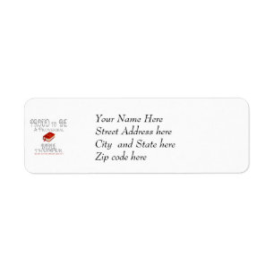 Proverbial Bible Thumper Return Address Label