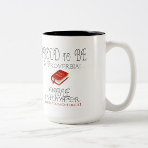 Proverbial Bible Thumper Two-Tone Coffee Mug