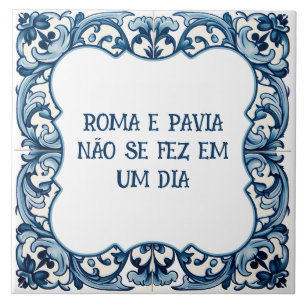 Provérbio português ceramic tile