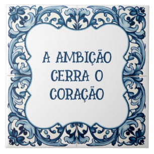 Provérbio português ceramic tile