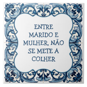 Provérbio português ceramic tile