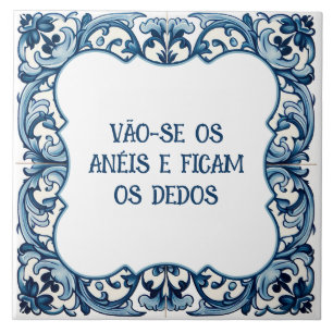 Provérbio português ceramic tile