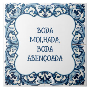 Provérbio português ceramic tile