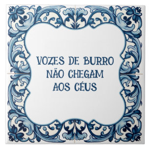 Provérbio português ceramic tile