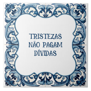 Provérbio português ceramic tile