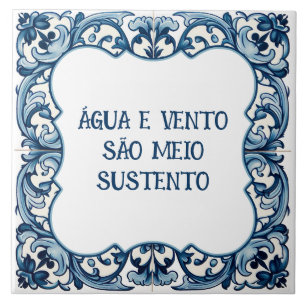 Provérbio português ceramic tile