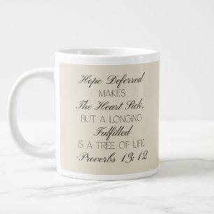 Proverbs 13:12 Hope Bible Verse Mug