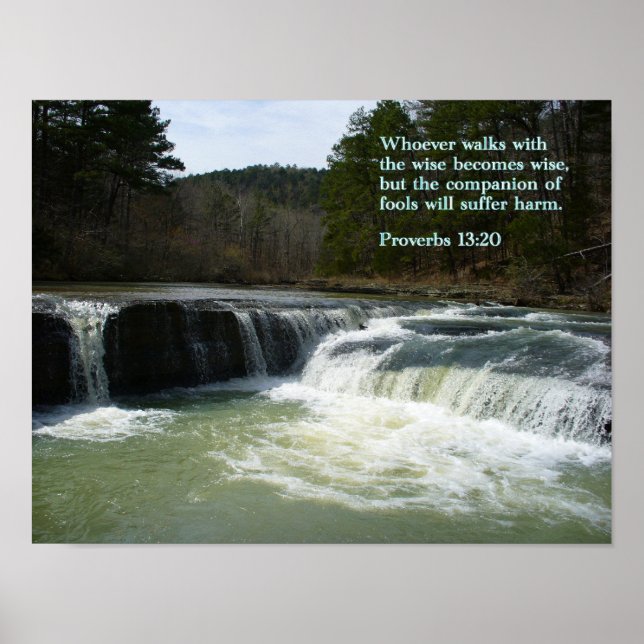 Proverbs 13-20 Waterfall Poster (Front)