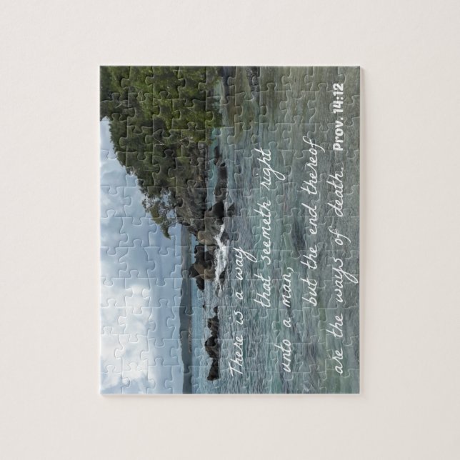 Proverbs 14:12 There is a way which seemeth right Jigsaw Puzzle (Vertical)