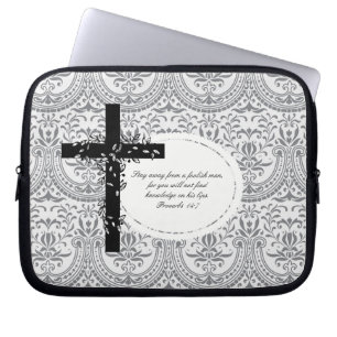 Proverbs 14:7 Laptop or Netbook Carrier Sleeve