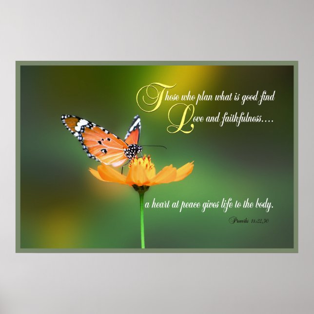 Proverbs 14 Scripture Print (Front)