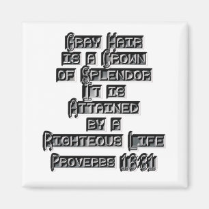 Proverbs 16:31 magnet