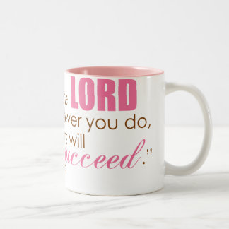 Proverbs 16:3 Two-Tone coffee mug