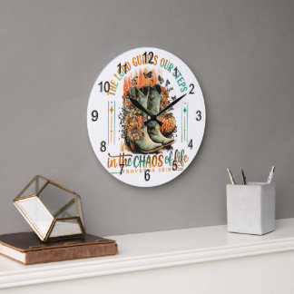 Proverbs 16:9 large clock