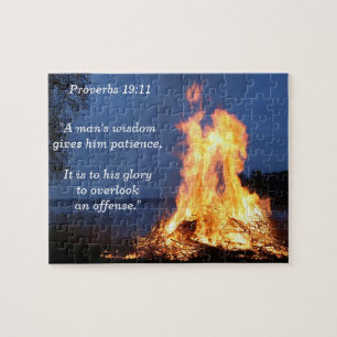 Proverbs 19:11 Wisdom to Overlook Offence Jigsaw Puzzle